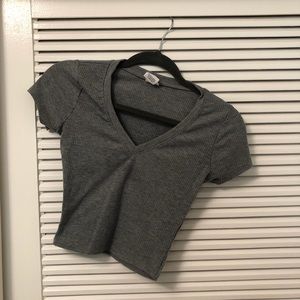 Destined Grey Crop Top